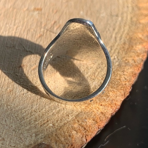 Whimigoth Carved Crystal Ball Hands Unique Dark Essence Magical Ring - Picture 10 of 10